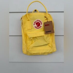 Fjällräven Kånken Mini Backpack | Yellow | New With Tags (NWT)